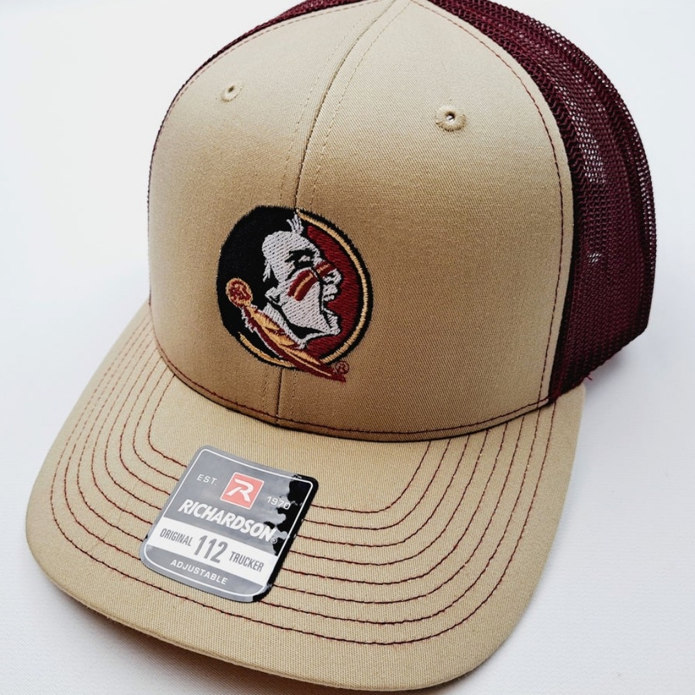 FSU Florida State Seminoles Richardson 112 Low Profile Snapback Mesh Hat Footbal